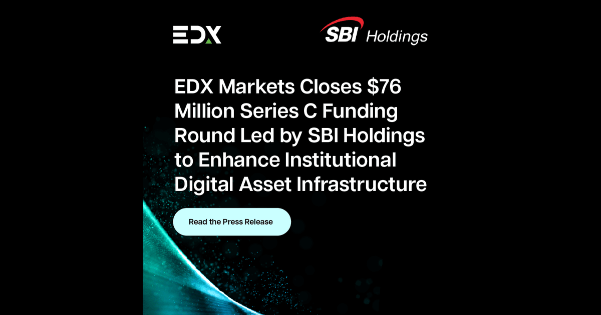 SBIが出資を主導、仮想通貨取引所EDXがシリーズCで120億円超を調達