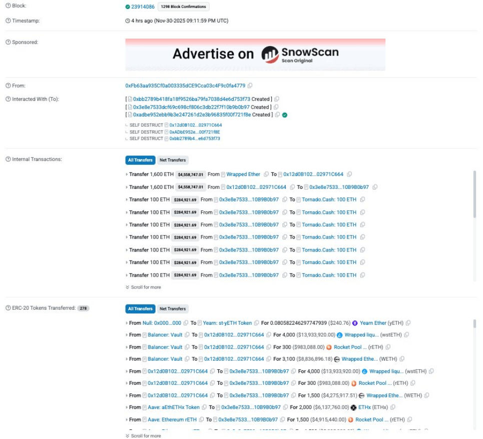 Yearn Finance Suffers $9M Breach As Attacker Creates Endless yETH Tokens