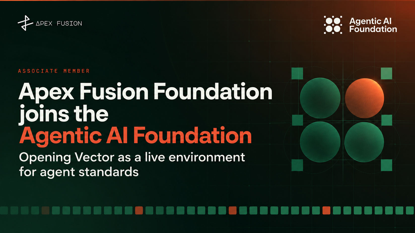 Apex Fusion Foundation joins the Agentic AI Foundation & opens Vector as live environment for agent standards