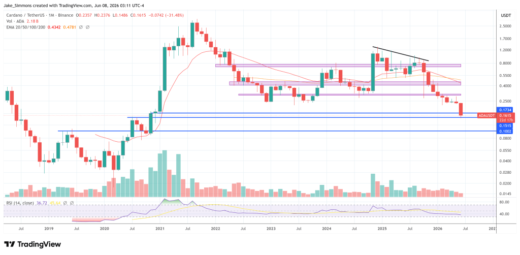 Cardano Price Crash Exposes ADA’s Deeper Problem, Says Longtime Bull