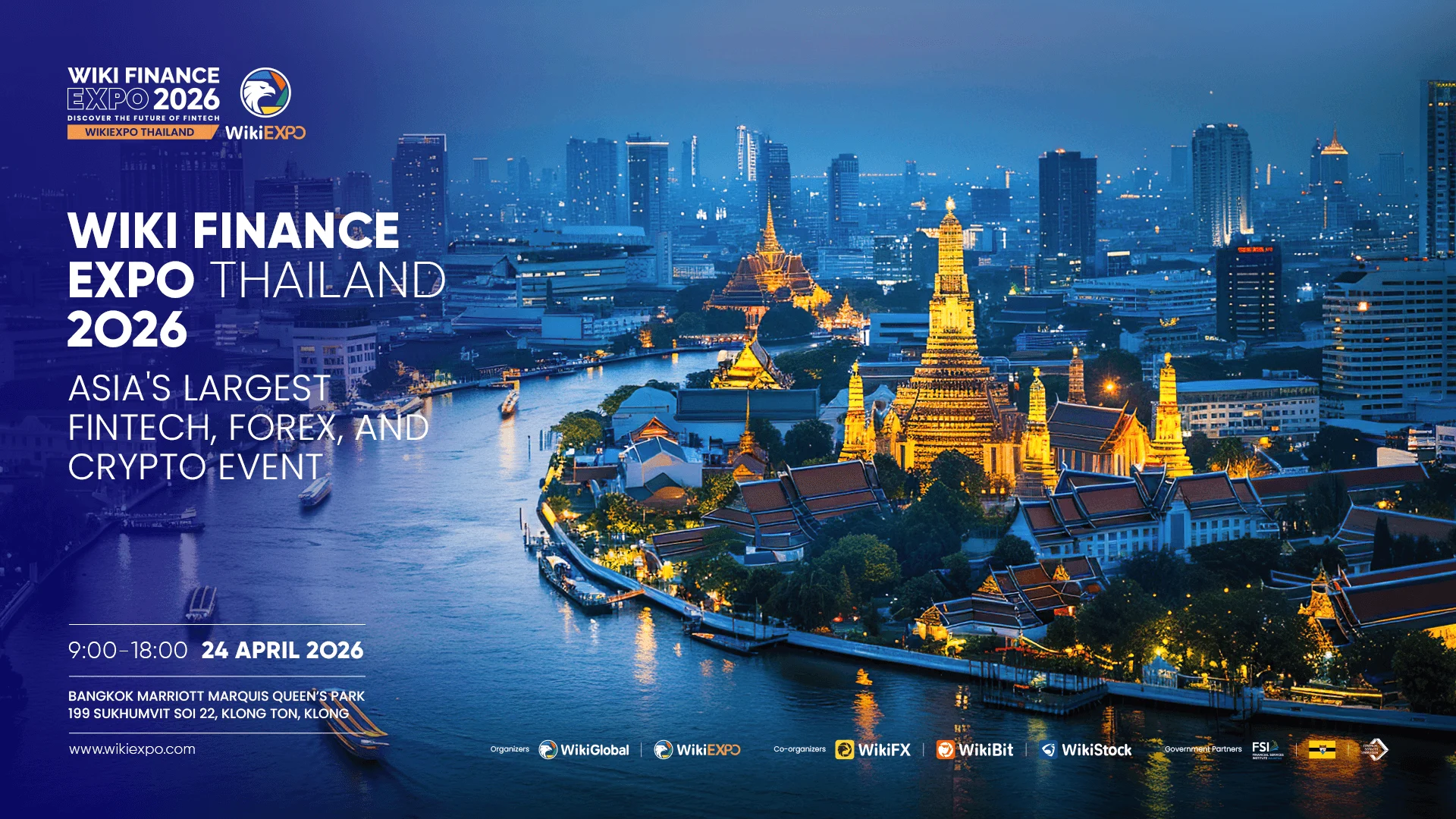 Wiki Finance Expo Thailand 2026 to Unfold in Bangkok This April — Spotlight on Southeast Asia’s Fintech & Web3 Growth