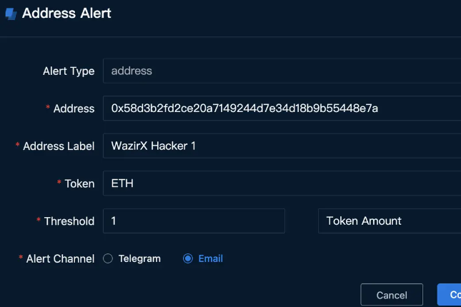 WazirX黑客继续处理代币，3地址已累计61750 ETH