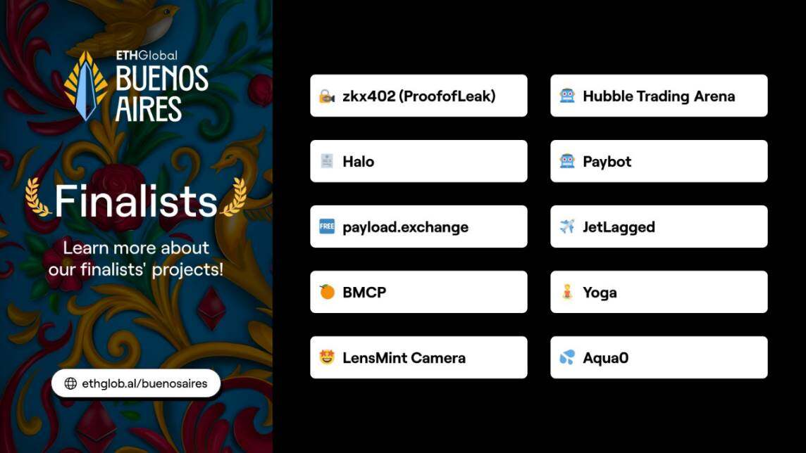 盘点ETHGlobal布宜诺斯艾利斯黑客松十个获胜项目