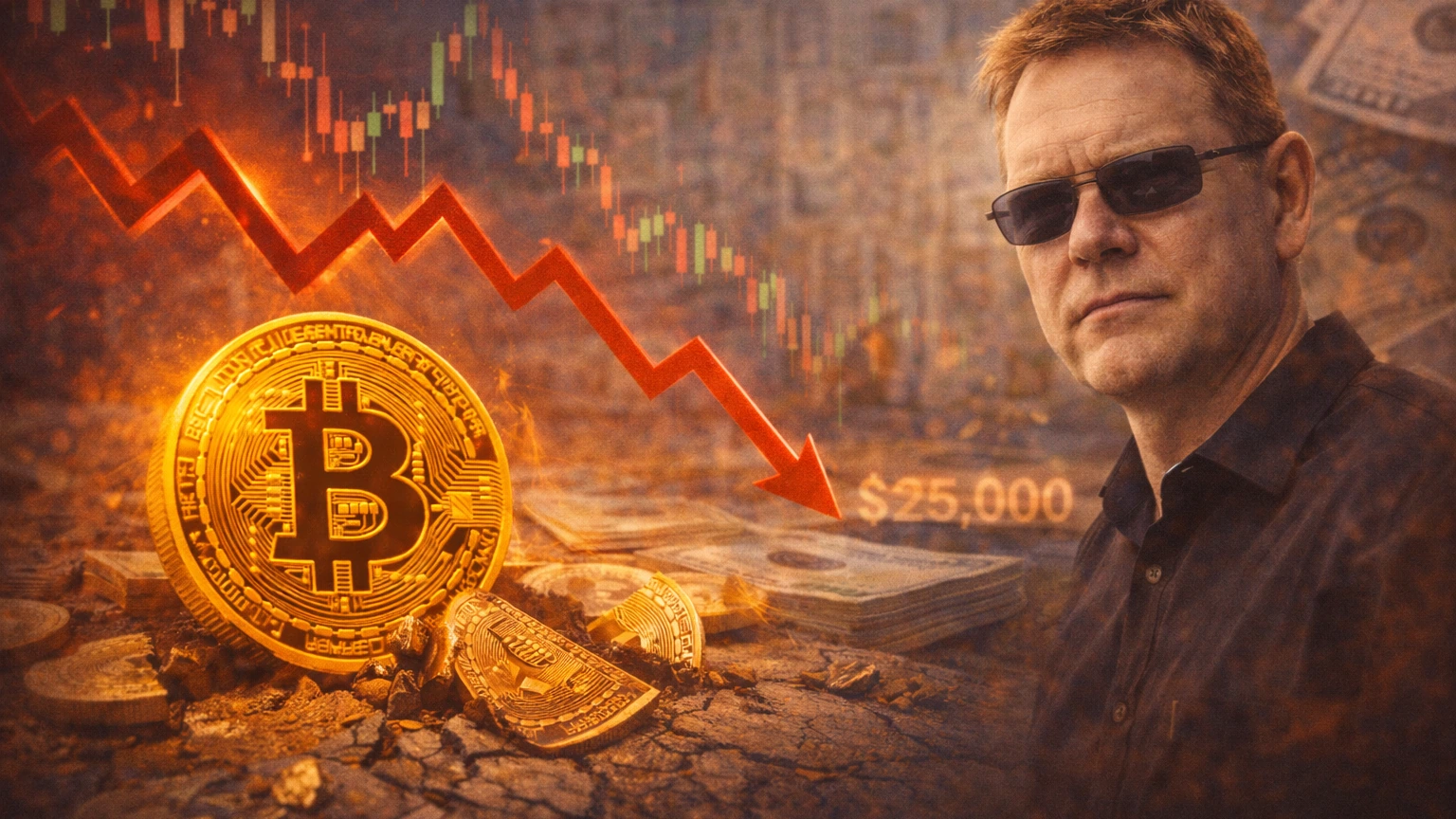比特幣閃崩70200美元，Plan B 分析警告：最慘將跌到2.5萬鎂