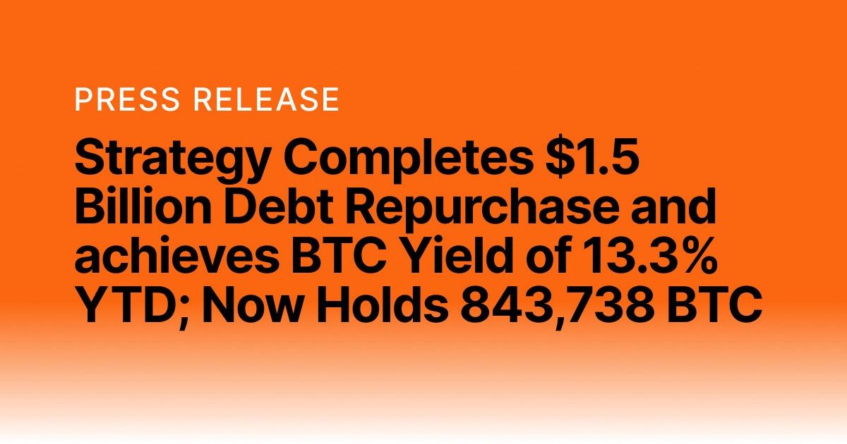 ストラテジー、2388億円相当転換社債買い戻し完了　先週はビットコイン新規購入なし