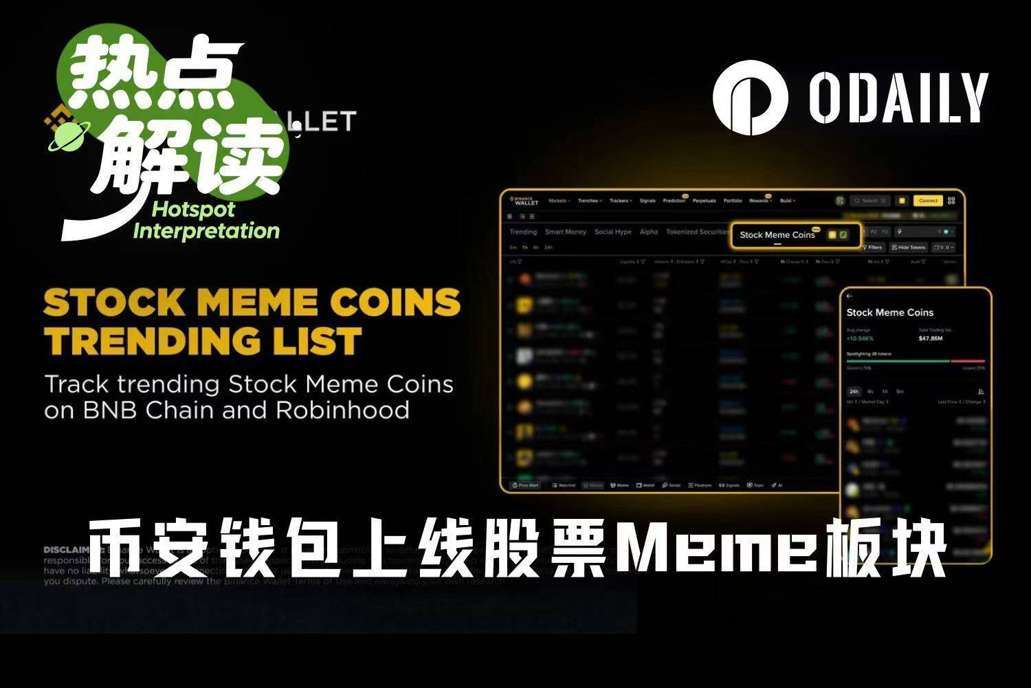 币安钱包上线股票Meme板块后，谁会成为下个MarsCoin？