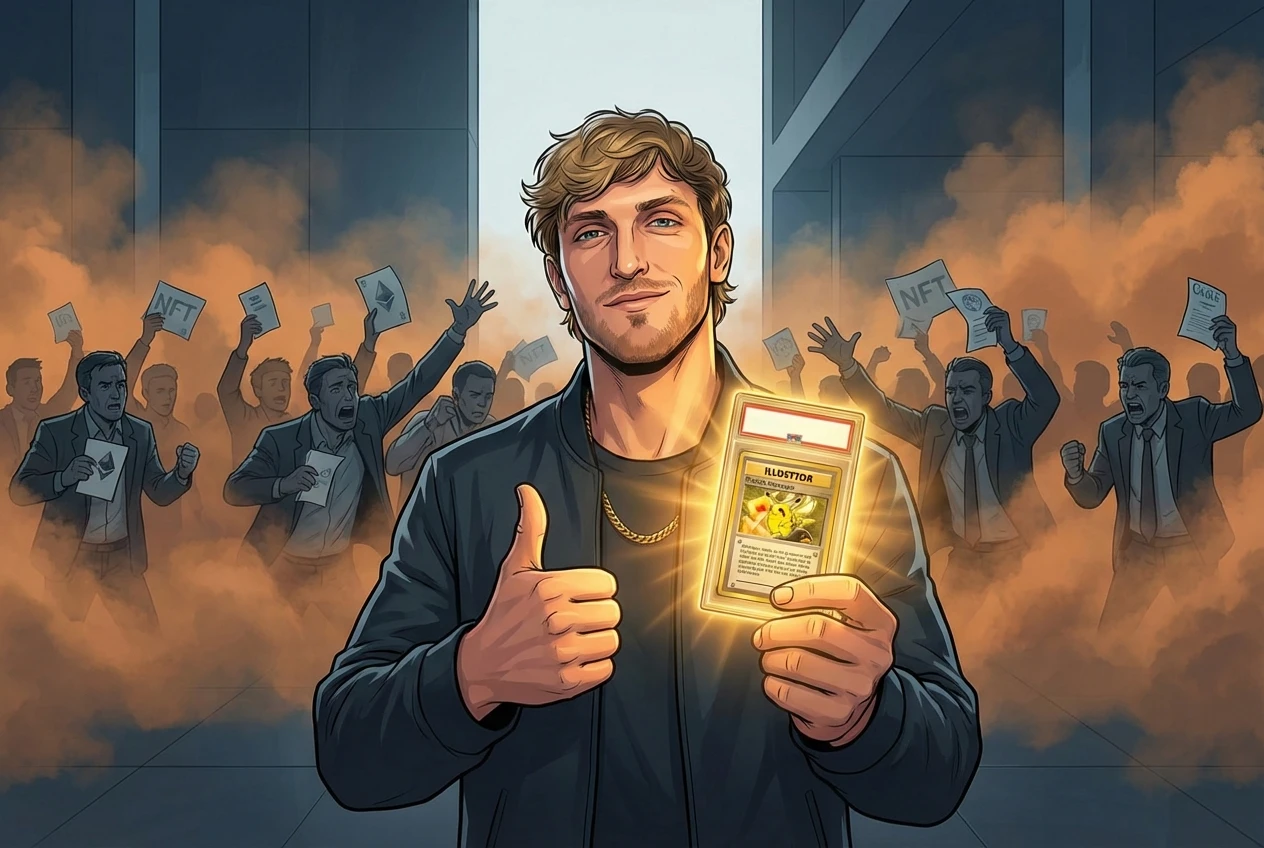 寶可夢卡 1,650 萬鎂破世界紀錄！Logan Paul 爽賺 800 萬，NFT 碎片化投資者卻血本無歸