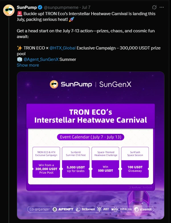 波场TRON ECO联合HTX发起“火星登天计划”：超30万USDT空投盛宴点燃生态热浪，解锁生态与CEX协作新范式