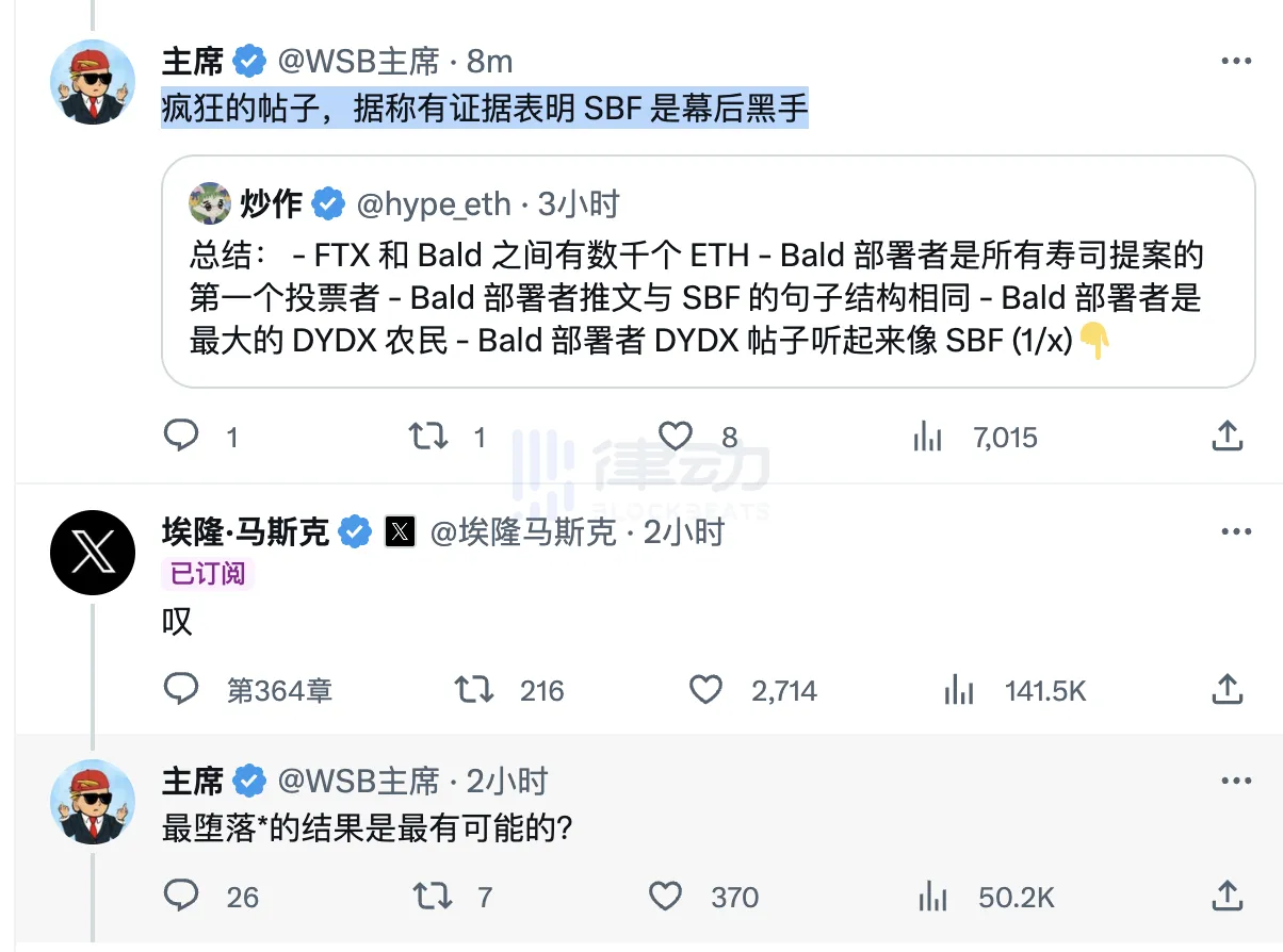 SBF竟是BALD背后主导？“推特侦探”们怎么看