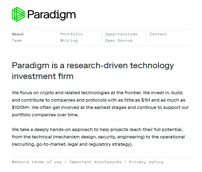 Paradigm成长简史：启动资金来自高校，所投项目最爱空投