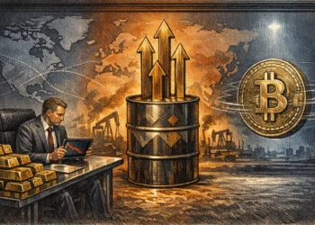 3資產糾結》黃金月跌 9%、石油月飆 41%、比特幣 6.6-6.7 萬鎂橫盤