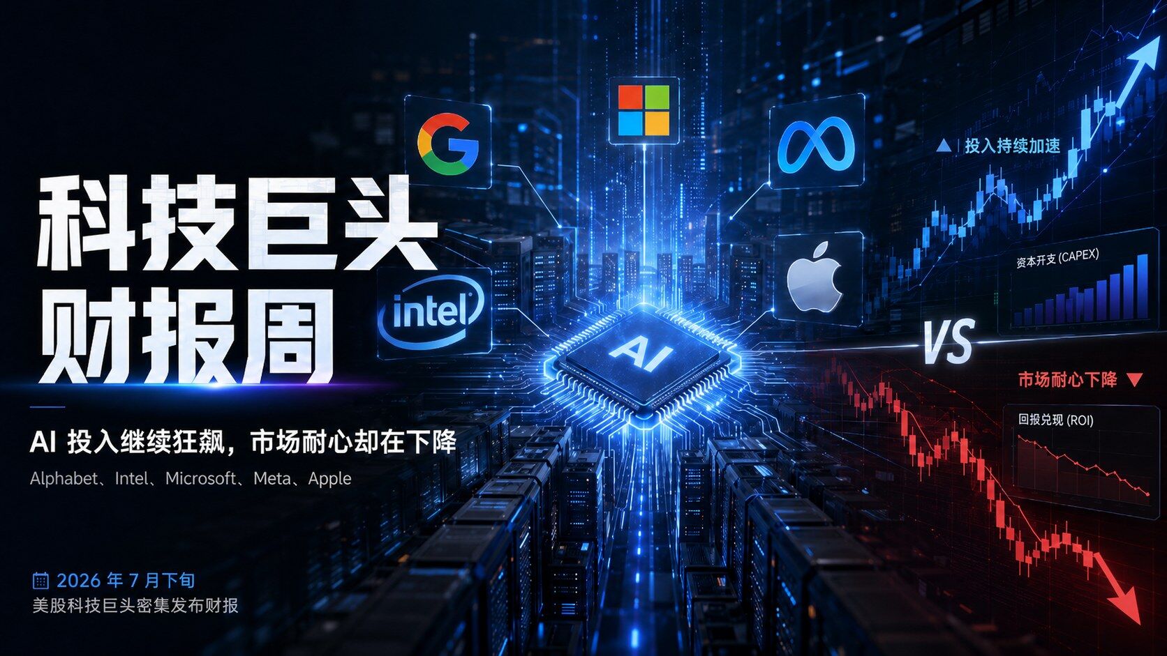 当市场开始质疑AI资本开支：五家科技巨头Q2财报全解析