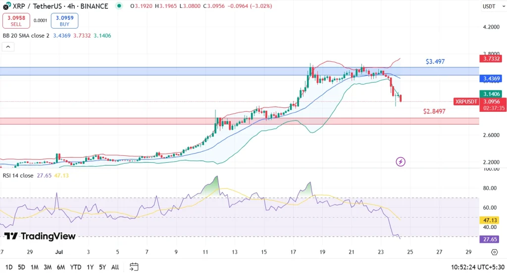 XRP Price Analysis 24th July