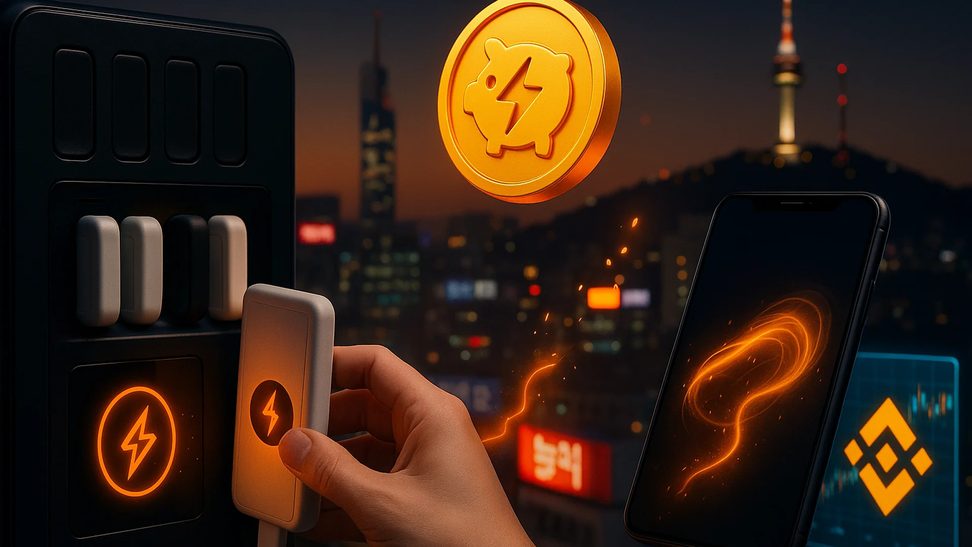 韓國共享行動電源上線挖礦功能，充電獲 PIGGY 空投，代幣已上架幣安