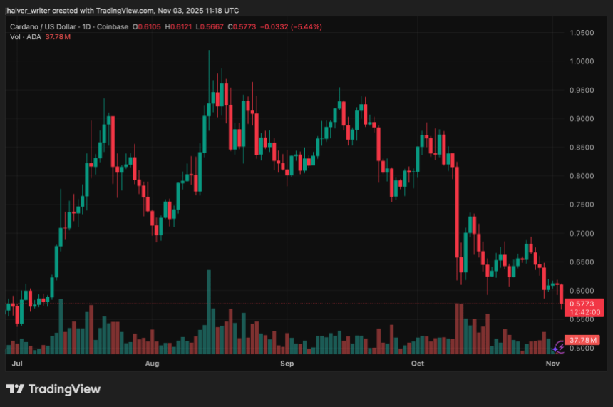 Cardano (ADA) Price Drops 5% Amid Trader Shorts, Hoskinson Blames Community for DeFi Struggles