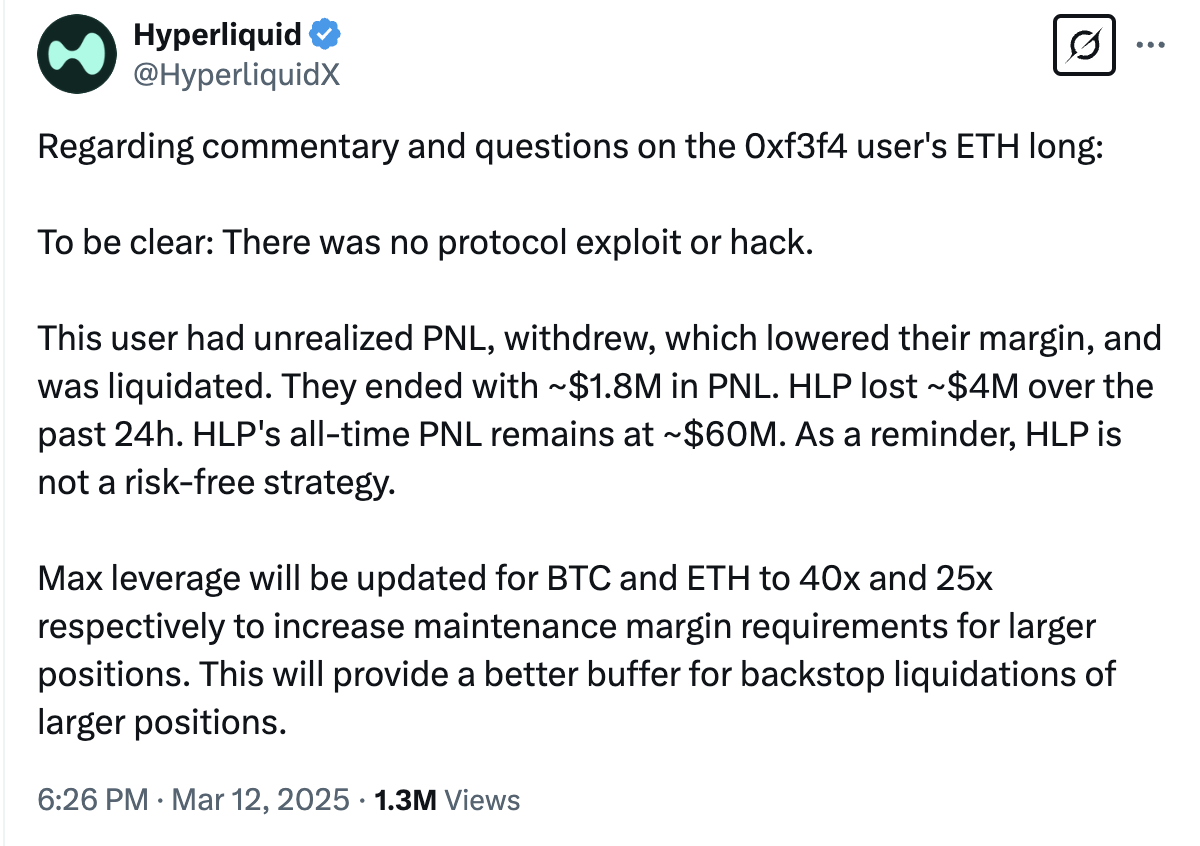 Hyperliquid巨鲸50倍做空赚510万，明牌交易行为对市场有何影响？